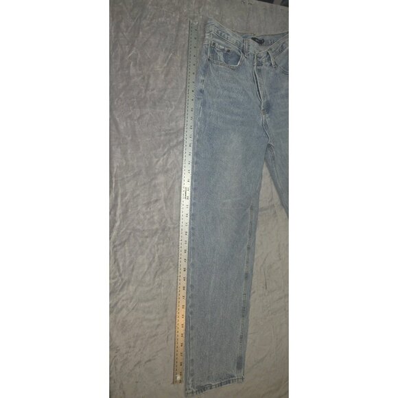 Women's Micas Light Blue Straight Leg Designer Jeans Medium. HL10 - Picture 7 of 9